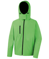 Core TX performance hooded softshell jacket — Vivid Green/Black