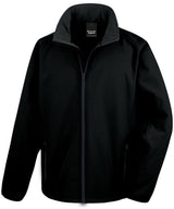 Core printable softshell jacket — Black/Black
