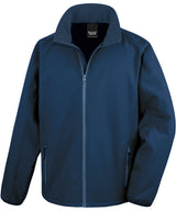 Core printable softshell jacket — Navy/Navy