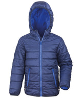 Core junior soft padded jacket — Navy/Royal