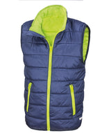 Core junior bodywarmer — Navy/Lime