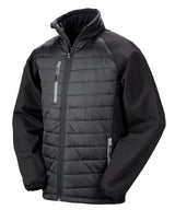Compass padded softshell jacket — Black/Grey