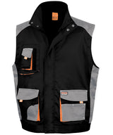 Work-Guard lite gilet — Black/Grey/Orange