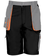 Work-Guard lite shorts — Black/Grey/Orange
