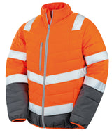 Soft padded safety jacket — Fluorescent Orange