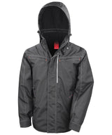 Denim texture rugged jacket — Black
