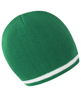 National beanie — Emerald/White
