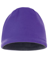 Reversible fleece skull hat — Purple/Charcoal