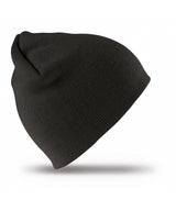Pull-on soft-feel acrylic hat — Black