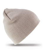 Pull-on soft-feel acrylic hat — Stone