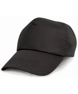 Junior cotton cap — Black
