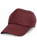 Junior cotton cap — Burgundy