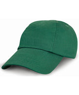 Junior low-profile cotton cap — Bottle Green