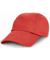Junior low-profile cotton cap — Red