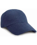 Junior low-profile heavy brushed cotton cap — Navy