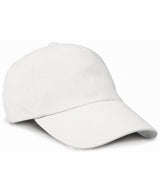 Low-profile heavy brushed cotton cap — White