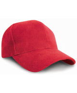 Pro-style heavy cotton cap — Red