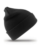 Kids woolly ski hat — Black