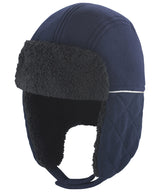 Ocean trapper hat — Navy/Black