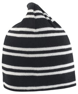 Team reversible beanie — Black/White/Black
