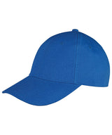 Memphis 6-panel brushed cotton low profile cap — Azure Blue