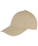 Memphis 6-panel brushed cotton low profile cap — Khaki