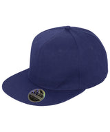 Bronx original flat peak snapback cap — Navy