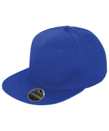 Bronx original flat peak snapback cap — Sapphire Blue