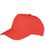Boston junior 65/35 polycotton cap — Red