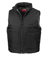 Fleece-lined bodywarmer — Black