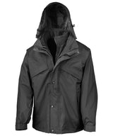 3-in-1 zip and clip jacket — Black/Black*