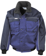 Work-Guard zip sleeve heavy-duty pilot jacket — Royal/Navy