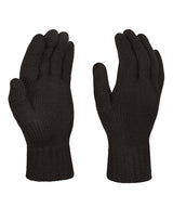 Knitted gloves — Black