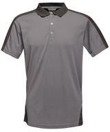 Contrast wicking polo — Seal/Black