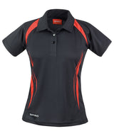 Women's Spiro team spirit polo — Black/Red