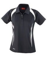 Women's Spiro team spirit polo — Black/White