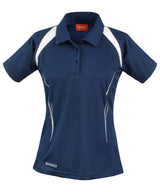 Women's Spiro team spirit polo — Navy/White