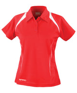 Women's Spiro team spirit polo — Red/White