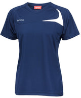 Women's Spiro dash training shirt — Navy/White
