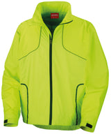 Spiro Crosslite trail and track jacket — Neon Lime