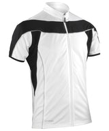 Spiro bikewear full-zip top — White/Black