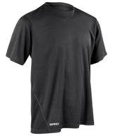 Spiro quick-dry short sleeve t-shirt — Black