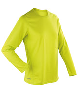 Women's Spiro quick-dry long sleeve t-shirt — Lime Green