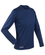 Women's Spiro quick-dry long sleeve t-shirt — Navy