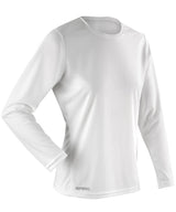 Women's Spiro quick-dry long sleeve t-shirt — White