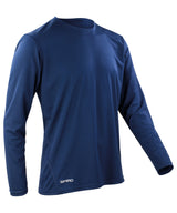 Spiro quick-dry long sleeve t-shirt — Navy