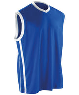 Basketball quick-dry top — Royal/White