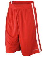 Basketball quick-dry shorts — Red/White