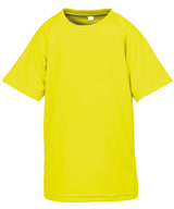 Junior performance aircool tee — Flo Yellow