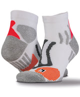 Technical compression sports socks — White